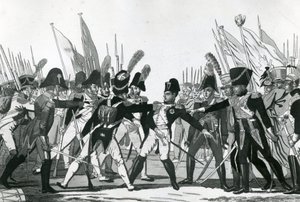 La fine di Napoleone come imperatore da German School