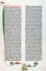 La Bibbia di Gutenberg, Magonza c.1450-55 da German School