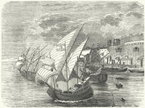La flotta ungherese al largo di Napoli da German School