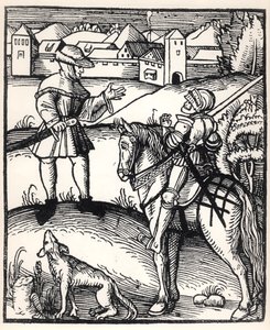 Il cavaliere e il contadino da German School