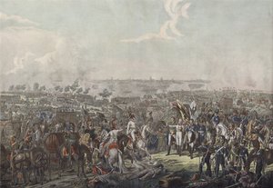 Il Principe di Schwarzenberg porta notizie di vittoria alla Battaglia di Lipsia ai sovrani alleati la sera del 18 ottobre 1813 da German School