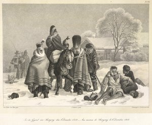 La ritirata da Mosca, 3 dicembre 1812, illustrazione da 