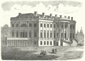 La Casa Bianca, Washington DC (incisione) da German School