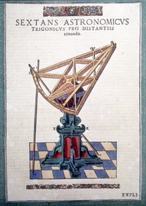 Il sestante astronomico in "Astronomiae instituatae machanicia" di Tycho Brahe (1546 - 1601), Wandsbeck da German School