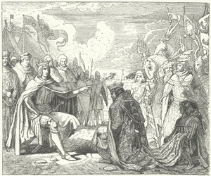 La restaurazione di Ottocaro II come re di Boemia da parte di Rodolfo d