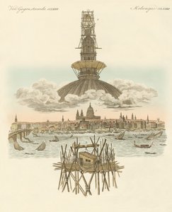 La struttura sulla cima della cattedrale di St. Paul per il panorama di Londra da German School