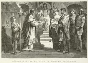 Teodosio dà in matrimonio sua nipote a Stilicone da German School