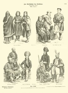 Costumi tibetani e kashmiri da German School
