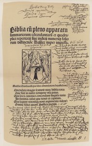 Pagina del titolo della Bibbia di Martin Lutero da German School