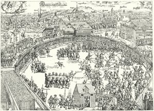 Torneo a Zwickau, agosto 1573 da German School