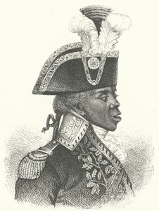 Toussaint Louverture, leader della rivoluzione haitiana (incisione) da German School