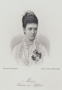 Zarina Maria Feodorovna, consorte dello zar Alessandro III di Russia da German School