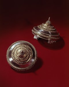 Coppia di fibule Tutulus (argento)