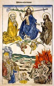 Ultima etas Mundi (Il Giudizio Universale) da Liber Chronicarum di Hartmann Schedel, 1493 da German School
