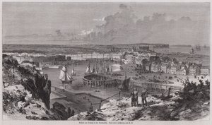 Veduta del porto di Dieppe, Normandia, Francia da German School