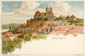 Veduta della città di Breisach, Germania