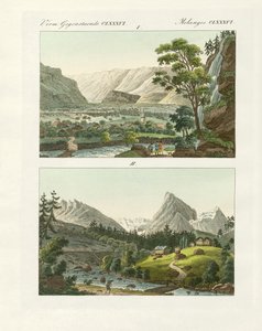 Vedute della Svizzera (incisione colorata) da German School