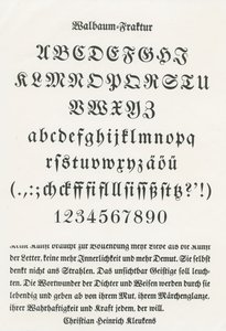 Walbaum Fraktur da German School