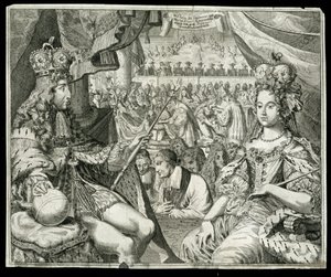 Guglielmo III (1650-1702) e Maria II (1662-94) Re e Regina di Gran Bretagna e Irlanda dal 1689, c.1689