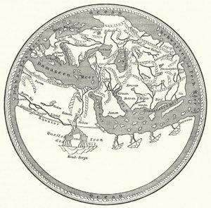 Mappa del mondo del geografo e cartografo arabo Muhammad al-Idrisi