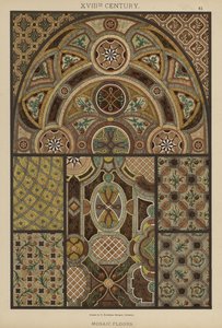 XVIII secolo, Pavimenti a mosaico da German School