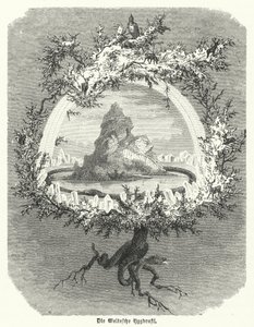 Yggdrasil, frassino mitico della cosmologia norrena da German School