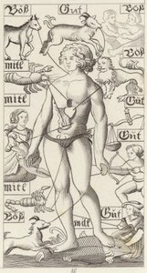 Uomo dello zodiaco. Illustrazione per Bilder-Atlas da German School