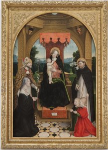 Madonna in trono con il Bambino tra i Santi Abbondio e Domenico, il committente Ludovica Buronzo e i suoi figli Pietro e Girolamo