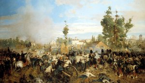 Battaglia di Magenta. Dipinto di Gerolamo (Girolamo) Induno