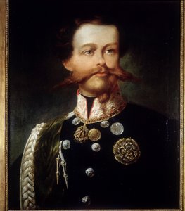 Ritratto di Vittorio Emanuele II (1820-1878) di Gerolamo Induno. Museo del Risorgimento. Milano. da Gerolamo Induno