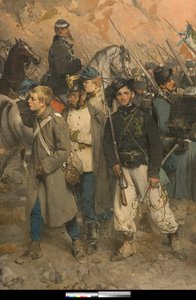 La caduta di Palestro, 30 maggio 1859 da Gerolamo Induno