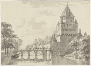 Vista sulla Kleine Houtpoort, Haarlem