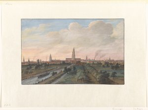 Veduta della città di Groningen da Gerrit Battem