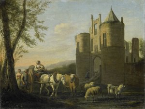 La porta principale del castello di Egmond