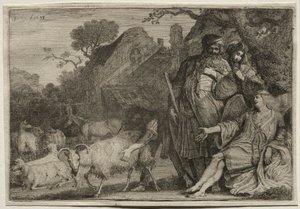 Un angelo predice la nascita del figlio di Abramo da Gerrit Claesz. Bleker
