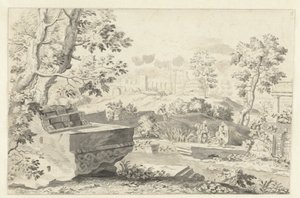 Paesaggio con rovine antiche da Gerrit Grasdorp (possibly)