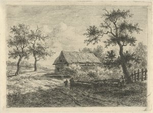 Paesaggio con due figure in cammino da Gerrit Jan Michaëlis