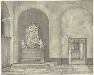 Monumento funebre di Balth. Fredericus von Stosch nella chiesa di San Giovanni a Utrecht da Gerrit Lamberts