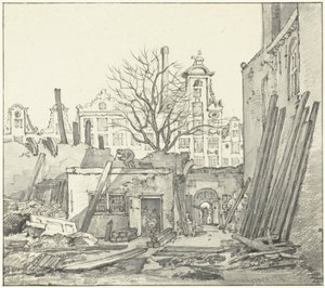 La demolizione della Casa delle Indie Occidentali ad Amsterdam da Gerrit Lamberts