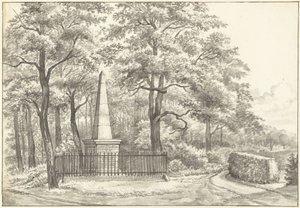 Il monumento a Witte van Haemstede, eretto nel 1817 da David Jacob van Lennep presso la Casa di Manpad a Heemstede da Gerrit Lamberts