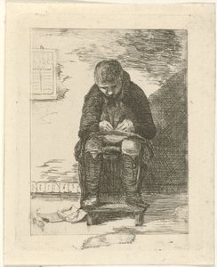 Disegnatore in un interno da Gerrit Lamberts