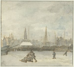 Paesaggio invernale ad Amsterdam da Gerrit Lamberts
