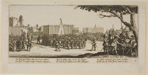 Reclutamento di truppe, tavola due da Le grandi miserie della guerra da Gerrit Lucasz van Schagen