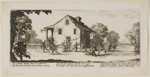 Scena di saccheggio, quarta tavola da Le grandi miserie della guerra