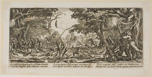 I contadini si vendicano, tavola diciassette da Le grandi miserie della guerra da Gerrit Lucasz van Schagen