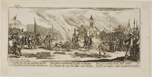Il palo, tredicesima tavola da Le grandi miserie della guerra da Gerrit Lucasz van Schagen