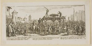 La ruota, tavola quattordici da Le grandi miserie della guerra da Gerrit Lucasz van Schagen