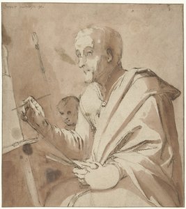 Pittore davanti al suo cavalletto da Gerrit Pietersz. Sweelink