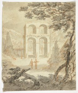 Figure tra le rovine classiche da Gerrit Rademaker