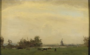 Paesaggio di prato sullo Spaarne da Gerrit Willem Dijsselhof